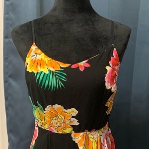 2 black and white floral sun dresses